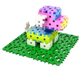 Bloques MELI Basic base verde de placas de construcción 6 piezas