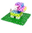 Bloques MELI Basic base verde de placas de construcción 6 piezas Bloques MELI Basic base verde de placas de construcción 6 piezas