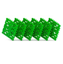Bloques MELI Basic base verde de placas de construcción 6 piezas