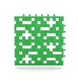 Bloques MELI Basic base verde de placas de construcción 6 piezas