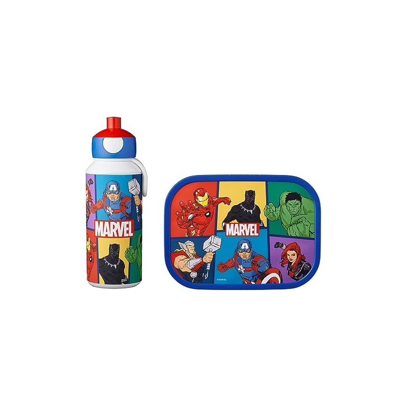 Set Fiambrera-Botella Marvel de Mepal