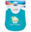 Babero de silicona - Cupcake - Azul Canpol babies