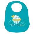 Babero de silicona - Cupcake - Azul Canpol babies