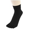 Calcetín 5 Dedos de nylon Negros de ToeToe Calcetín 5 Dedos de nylon Negros de ToeToe