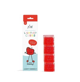 GloPals Cubos luz PARTY Rojo (set 4 ud.)