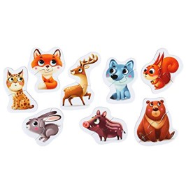 Puzzles 8 en 1 Animales de la Montaña de Cubika