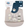 Babero de silicona con bolsillo Bonjour Paris - Beige Canpol babies
