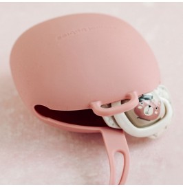 Portachupetes de silicona - Rosa