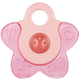 Mordedor Refrigerante con Sonajero Estrella Rosa