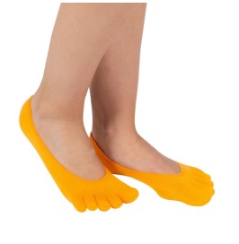 Calcetines de gel con separación de dedos color naranja de ToeToe