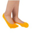 Calcetines de gel con separación de dedos color naranja de ToeToe