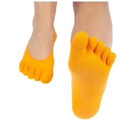 Calcetines de gel con separación de dedos color naranja de ToeToe