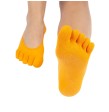 Calcetines de gel con separación de dedos color naranja de ToeToe