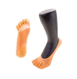 Calcetines de gel con separación de dedos color naranja de ToeToe
