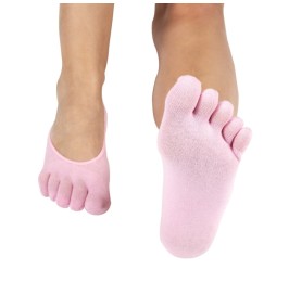 Calcetines de gel con separación de dedos color rosa de ToeToe