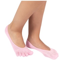 Calcetines de gel con separación de dedos color rosa de ToeToe