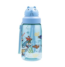 Botella SEA FRIENDS de tritan 450 ml con pajita de Laken