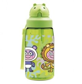 Botella DISFRACES de tritan 450 ml con pajita de Laken