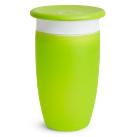 Vaso antigoteo Miracle 360º con tapa 295ml Verde de Munchkin
