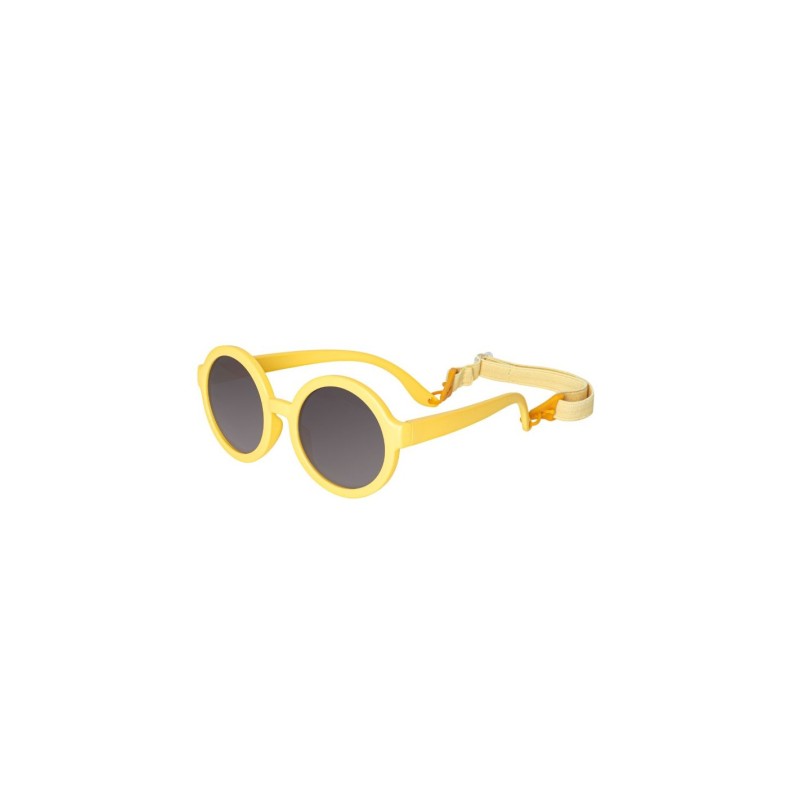 Gafas de sol amarillas redondas para bebés 1-2 años