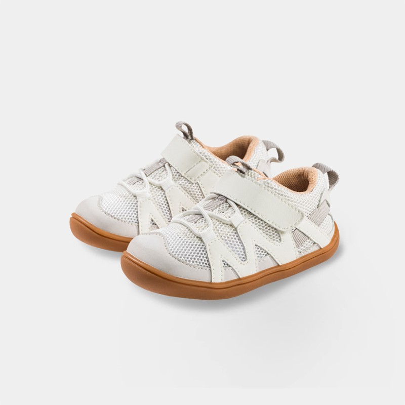 Zapatillas Respetuosas Bebé Deportiva Cloudlet Blanco de Littlebluelamb