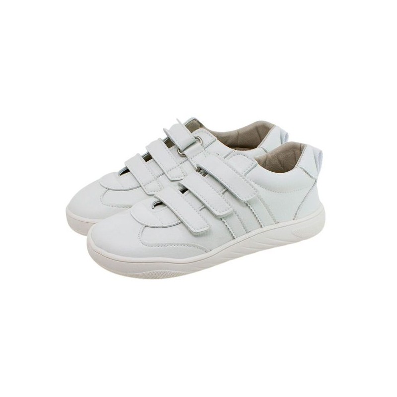 Zapatillas Deportivas Respetuosas Blancas Microfibra 3 Velcros Piruflex Zapatillas Deportivas Respetuosas Blancas Microfibra 3 Velcros Piruflex