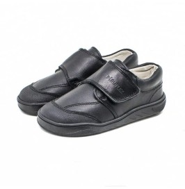 Zapato Colegial Barefoot Azul Marino Microfibra Piruflex