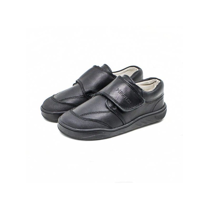 Zapato Colegial Barefoot Azul Marino Microfibra Piruflex