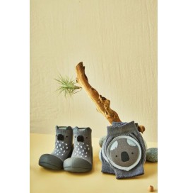 Attipas Algodón set de regalo Rodilleras y Attipas Algodón KOALA Gris