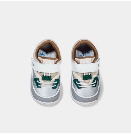 Zapatillas Respetuosas Bebé Deportivas Spaceship gris de Littlebluelamb
