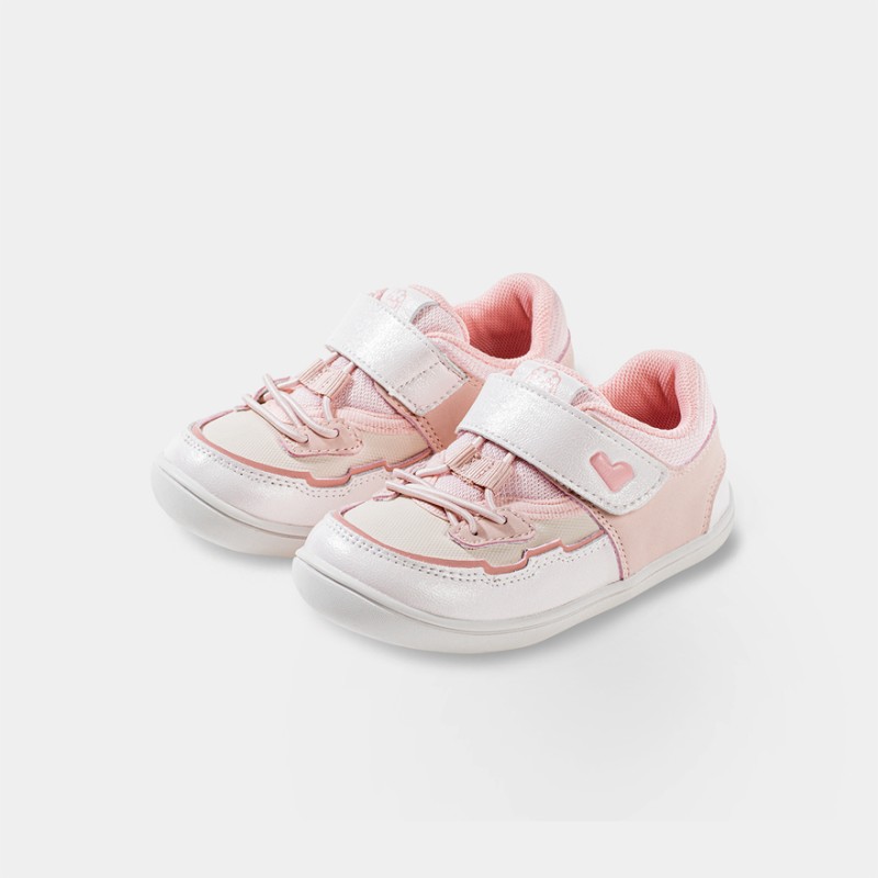 Zapatillas Respetuosas Bebé Deportivas Spaceship rosa de Littlebluelamb Zapatillas Respetuosas Bebé Deportivas Spaceship rosa de Littlebluelamb