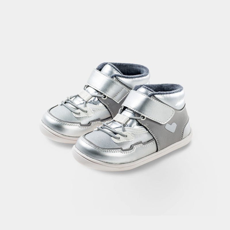 Botín Barefoot Bebé Plateado Reindeer Littlebluelamb Botín Barefoot Bebé Plateado Reindeer Littlebluelamb