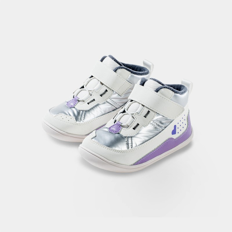 Botines Respetuosos Bebé Lila y Plata Mod Aurora Littlebluelamb Botines Respetuosos Bebé Lila y Plata Mod Aurora Littlebluelamb