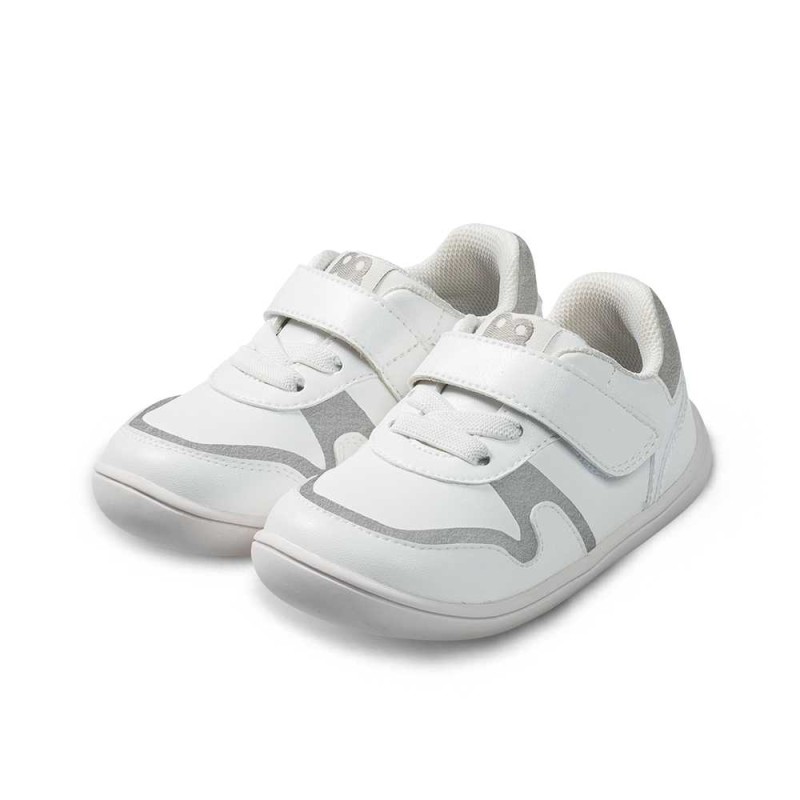 Zapatillas Respetuosas Bebé Deportivas blancas HOP HOP de Littlebluelamb