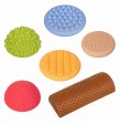 Camino sensorial pastel 6 uds. Camino sensorial pastel 6 uds.