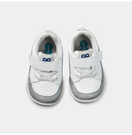 Zapatillas Respetuosas Bebé Deportivas  azul-gris  MOOREA de LittleBlueLamb