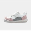 Zapatillas Respetuosas Bebé Deportivas rosa-gris MOOREA de Littlebluelamb