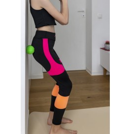 Rodillo para masaje y rehabilitación, duoball 15,5 cm, rojo