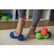 Rodillo para masaje y rehabilitación, duoball 15,5 cm, rojo