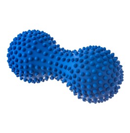 Rodillo Cacahuete Masaje y Rehabilitación Duoball 15,5 cm Azul