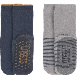 CALCETÍNES 27-30 Azul-Gris ANTIDESLIZANTES LÄSSIG