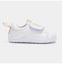 Deportiva Joma Respetuosas para Bebé Blancas y Rosas Velcro Casual Teddy Baby