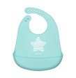 Babero de silicona con bolsillo Pastelove - Estrella Mint Canpol babies
