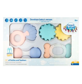 Pack regalo sonajeros y mordedores Pastel de Canpol Babies
