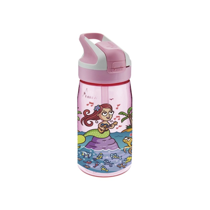 Botella SIRENITA UKELELE de Tritan 450 ml con Tapón Summit de Laken Botella SIRENITA UKELELE de Tritan 450 ml con Tapón Summit de Laken