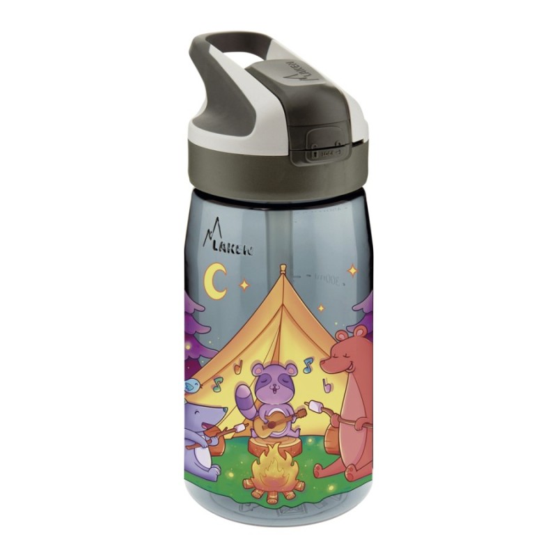 Botella ANIMAL CAMPING de Tritan 450 ml con Tapón Summit de Laken Botella ANIMAL CAMPING de Tritan 450 ml con Tapón Summit de Laken