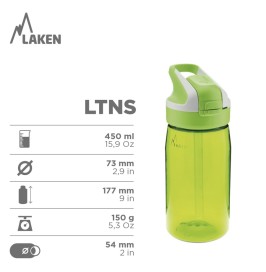 Botella DIOSA TIERRA GAIA de Tritan 450 ml con Tapón Summit de Laken