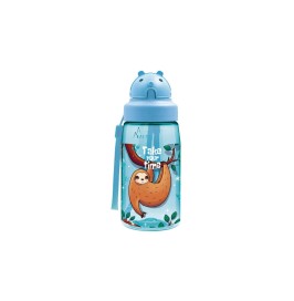 Botella LAZY de tritan 450 ml con pajita de Laken