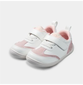 Zapatillas Respetuosas Bebé Deportivas Rosa-Blanco NEO de Littlebluelamb