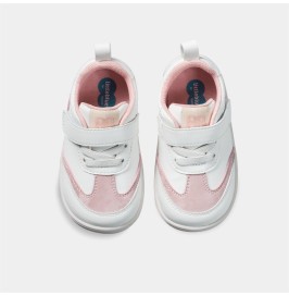 Zapatillas Respetuosas Bebé Deportivas Rosa-Blanco NEO de Littlebluelamb